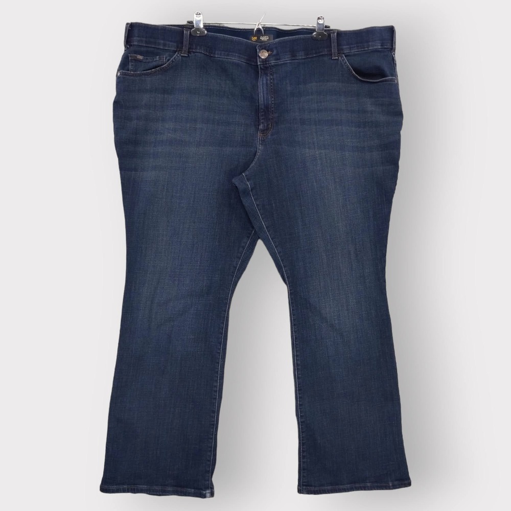Lee Bootcut Jeans Womens 30W Dark Wash Flex Motion Mid Rise Denim Excellent